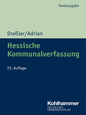 cover image of Hessische Kommunalverfassung